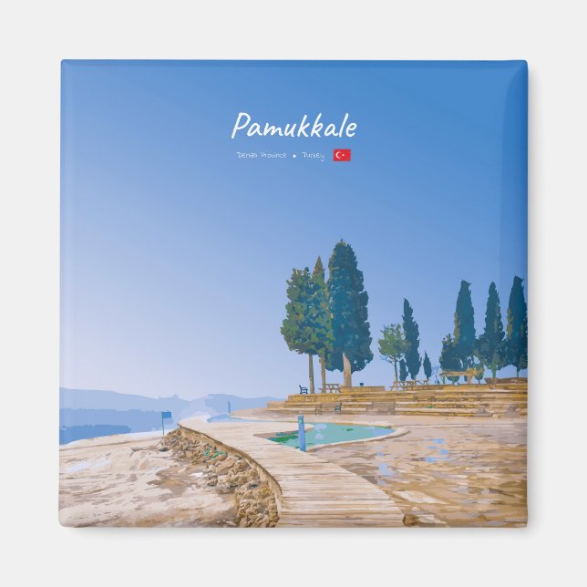 Imã Pamukkale, Turquia - Piscinas Termais (Frente)