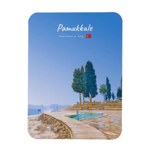 Ímã Pamukkale, Turquia - Piscinas Termais Arredondadas