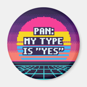 Imã Pan: Meu Tipo É Sim Orgulho Pixel Ímã