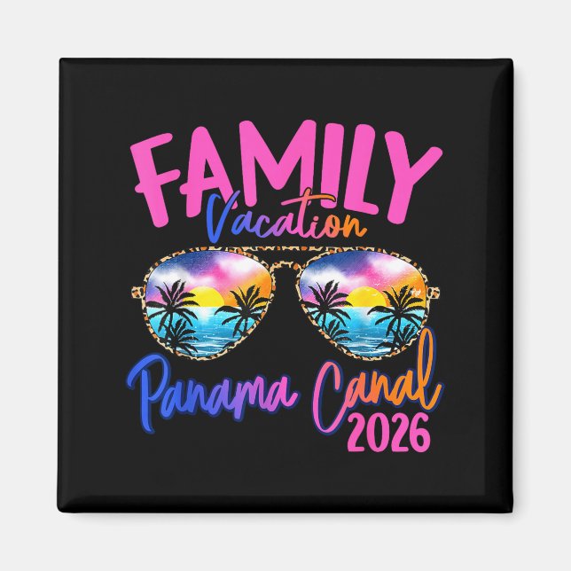 Imã Panama C Vacation 2026 Souvenir Matching Family Gr (Frente)
