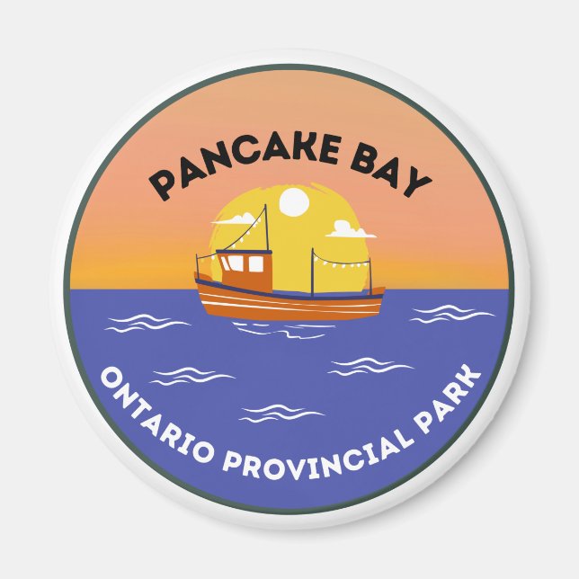 Imã Pancake Bay Ontario Provincial Park Magnet (Frente)