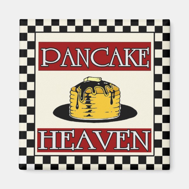 Imã Pancake Heaven Sign Vintage (Frente)