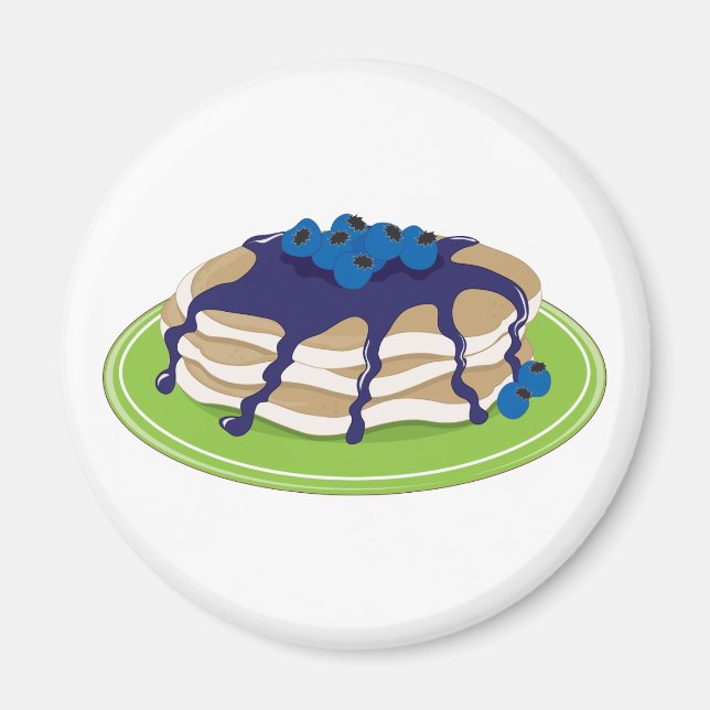 Imã Pancakes Blueberry (Frente)