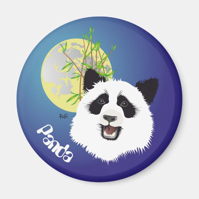 Imã Panda (Ailuropoda melanoleuca) Magnet (Frente)
