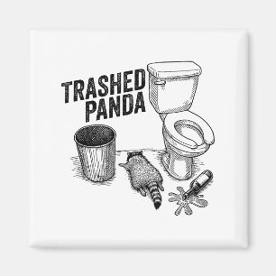 Imã Panda Arrasado, Guaxinim Bêbado Engraçado, Humor d