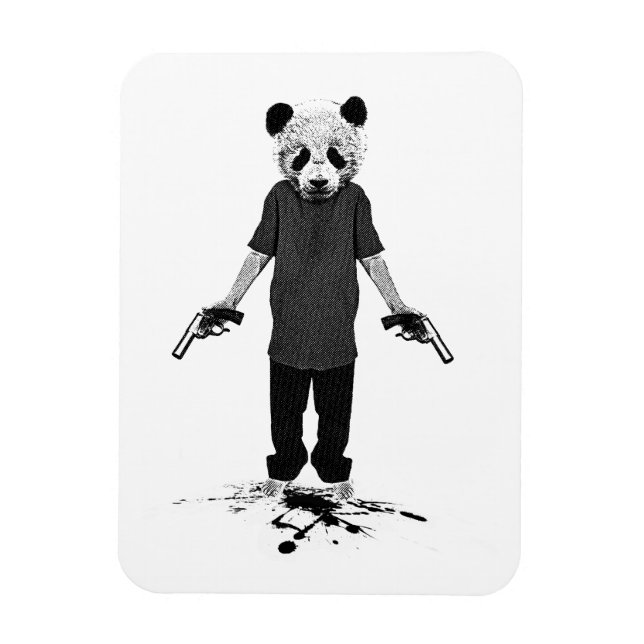 Ímã Panda Assassino (Vertical)