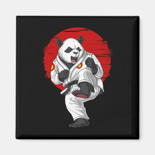 Imã Panda Bear Karatê Kickboxing Muay Thai Arte Marcia