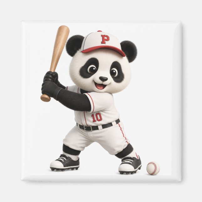 Imã Panda de beisebol  (Frente)