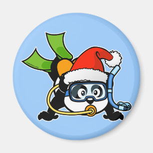 Imã Panda do mergulhador do papai noel