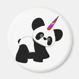 Imã Panda do unicórnio. Pandacorn