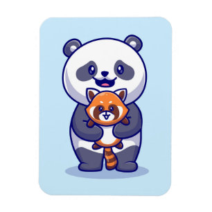 Ímã Panda e Fox