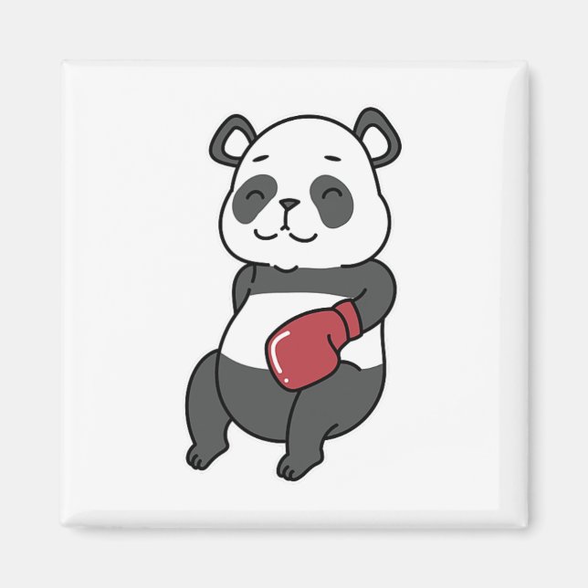 Imã Panda faz boxing (Frente)