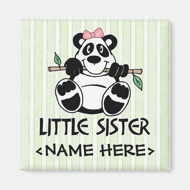 Imã Panda Girl Little Sister (Frente)