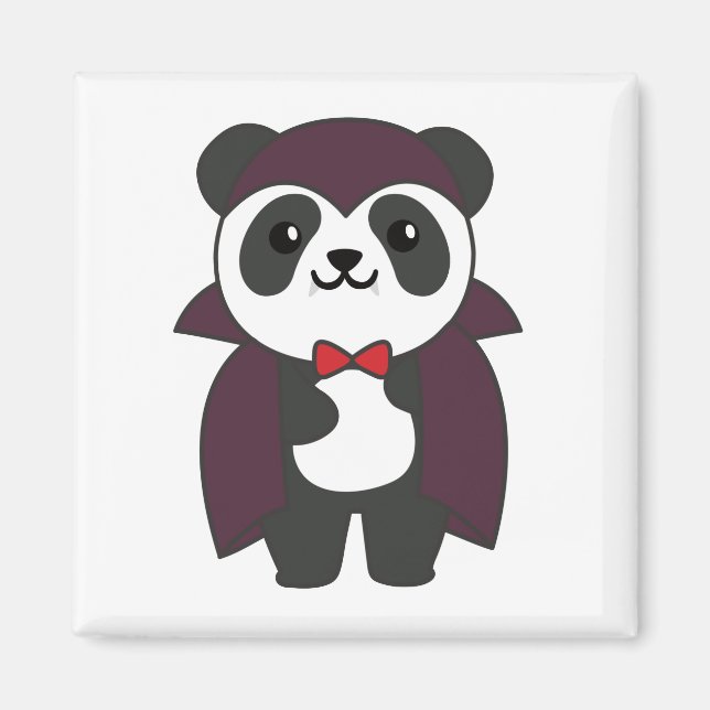 Imã Panda Halloween Custa Devil Kids Vampire Costume (Frente)