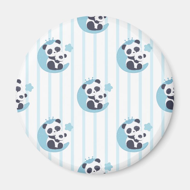 Imã Panda Lover | A Vida É Melhor Com Um Panda (Frente)