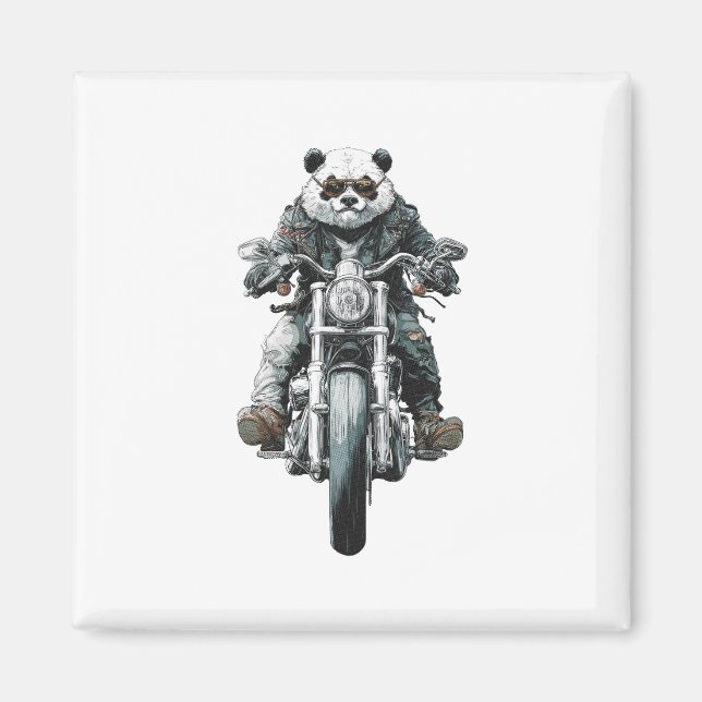 Imã Panda Motoqueiro (Frente)