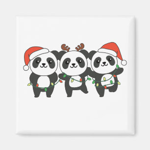 Imã Panda Natal Animais Fofos Pandas Magn