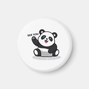 Imã panda pequeno fofo