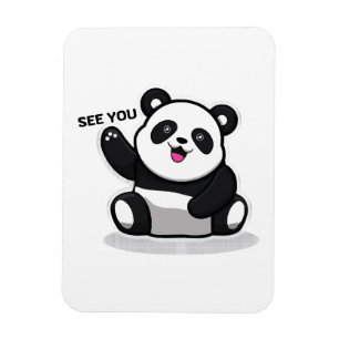 Ímã panda pequeno fofo
