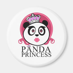 Imã Panda Princesa Panda Rainha Coroa Fofa