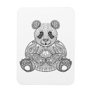 Ímã Panda tribal inspirada