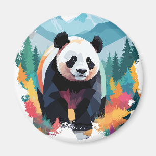 Imã Panda Vetor Art Animal Majesti Nature Wildife