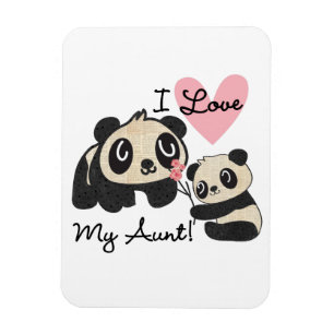 Ímã Pandas eu amo minha tia