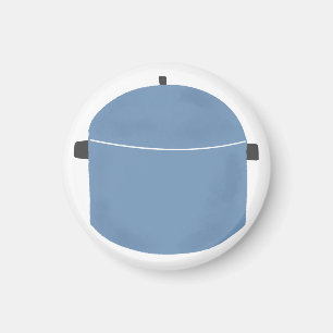 Imã Panela de Cozinha Azul Fofa Presente para Cozinhei