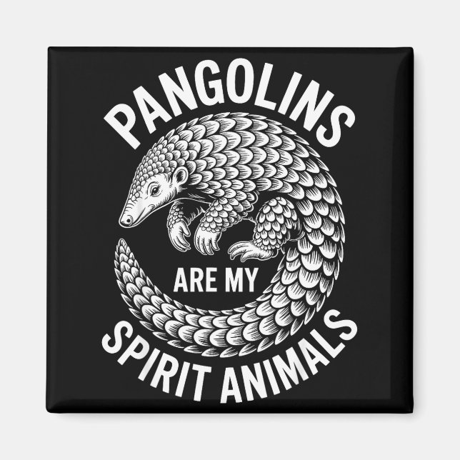 Imã Pangolins Srit Animals Funny Pangolin  (Frente)