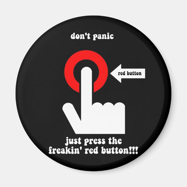 Imã pânico engraçado (Frente)