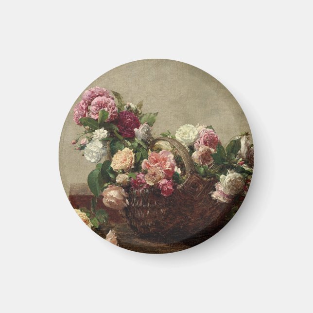 Imã Panier de Rosas - Henri Fantin-Latour (Frente)