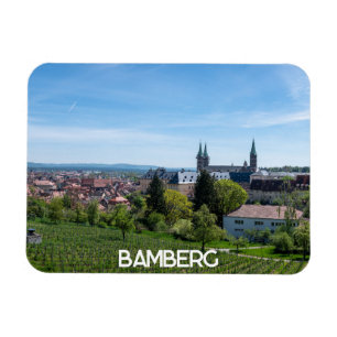 Ímã Panorama da antiga cidade histórica de Bamberg, Al