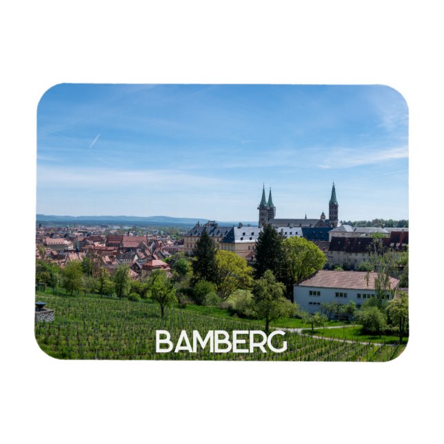 Ímã Panorama da antiga cidade histórica de Bamberg, Al (Horizontal)