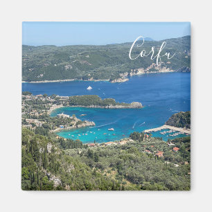 Imã Panorama da ilha de Corfu viagem