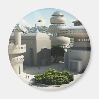 Imã Panorama de ficção científica futurística