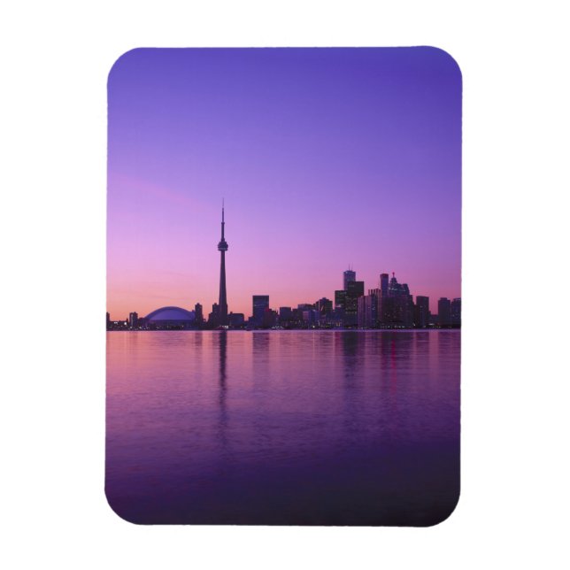 Ímã Panorama de Toronto à noite, Ontário, Canadá (Vertical)