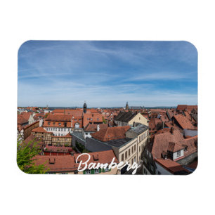 Ímã Panorama vê a velha cidade de cima em Bamberg