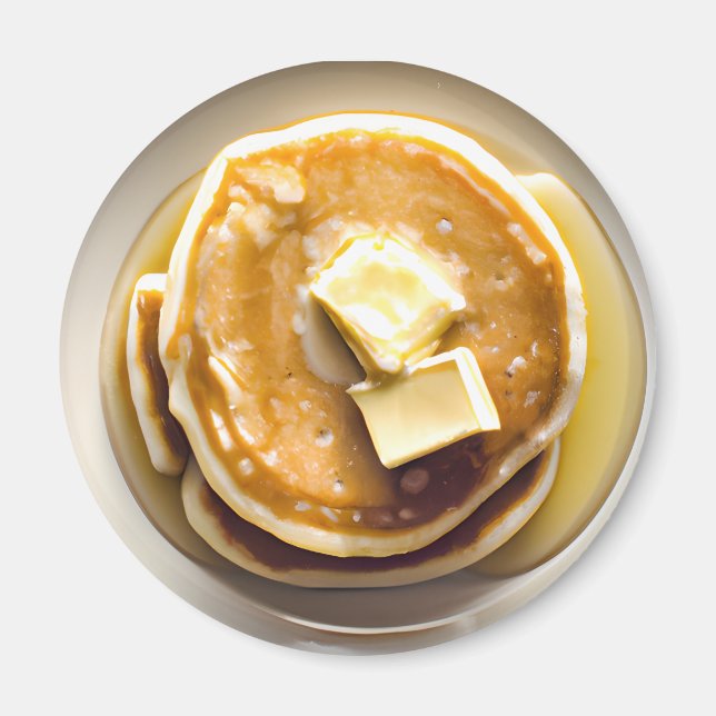 Imã Panquecas com manteiga com Comida de arbustos (Frente)