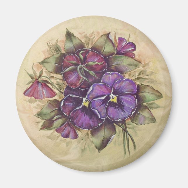 Imã Pansy Magnet (Frente)