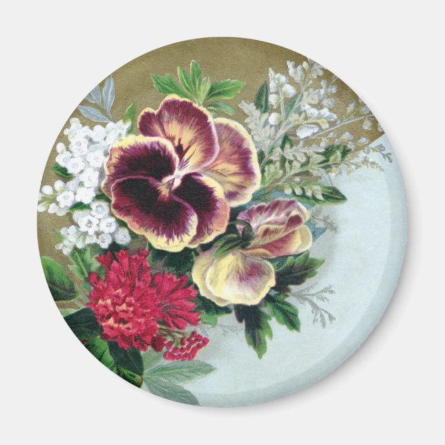 Imã Pansy Tussie-Mussie (Frente)