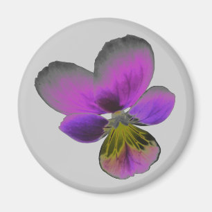 Imã Pansy Wild Dark Purple Magnet