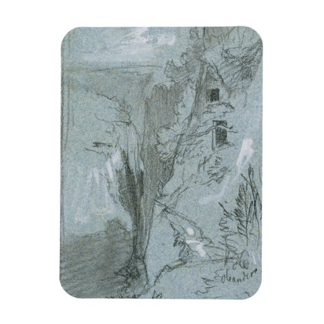 Ímã Pantalica, de "Vistas da Sicília (giz e guache) (Vertical)