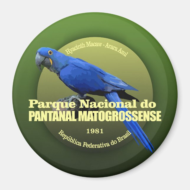 Imã Pantanal Matogrossense NP (Macaw) (Frente)