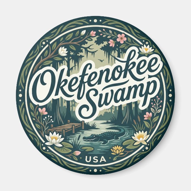 Imã Pântano Okefenokee EUA (Frente)