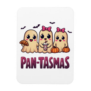 Ímã Pantasmas Engraçado Fantasma Groovy Retro Hallowee