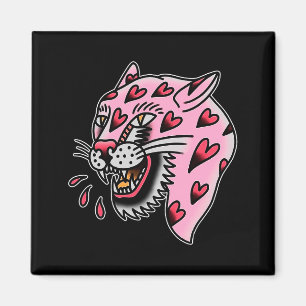Imã Pantera Rosa X Coração Amor Tradicional Flash Prêm