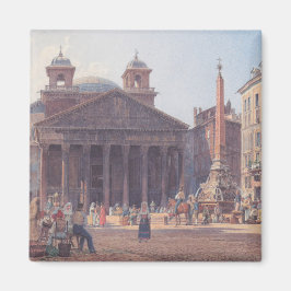 Imã Pantheon e Piazza della Rotonda em Roma, Itália