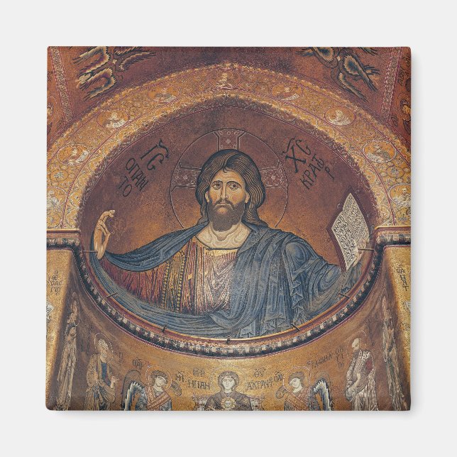 Imã Pantocrator cristo e Madonna (Frente)