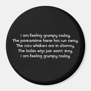 Imã Pantomima. Poema. Branco preto