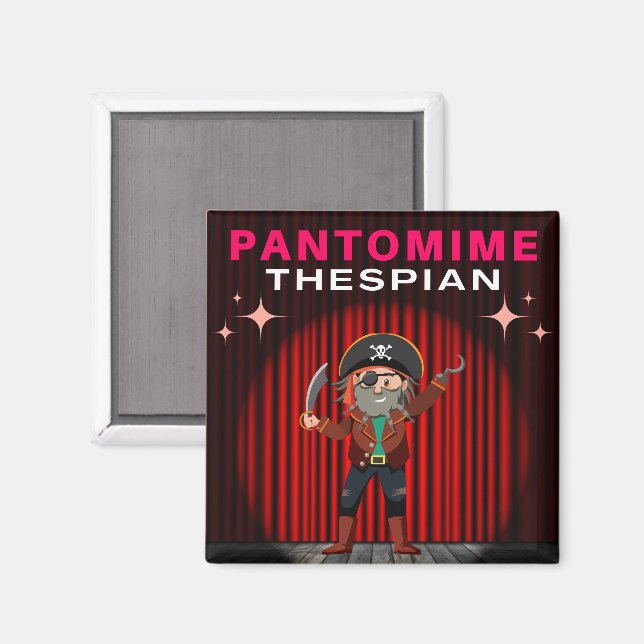 Imã Pantomime Thespian - Capitão Gancho (Front/Back)